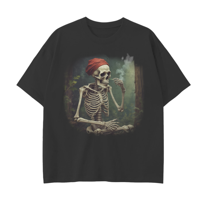 skeleton,smoke,tee,tshirt