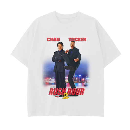 rush hour,jackie chan,chris tucker ,rush hour 2,tshirt,tee,MOQ1,Delivery days 5